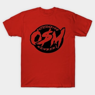 outstanding members black fancy design T-Shirt